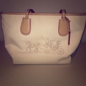 Canvas Horse and Carriage Taxi Tote